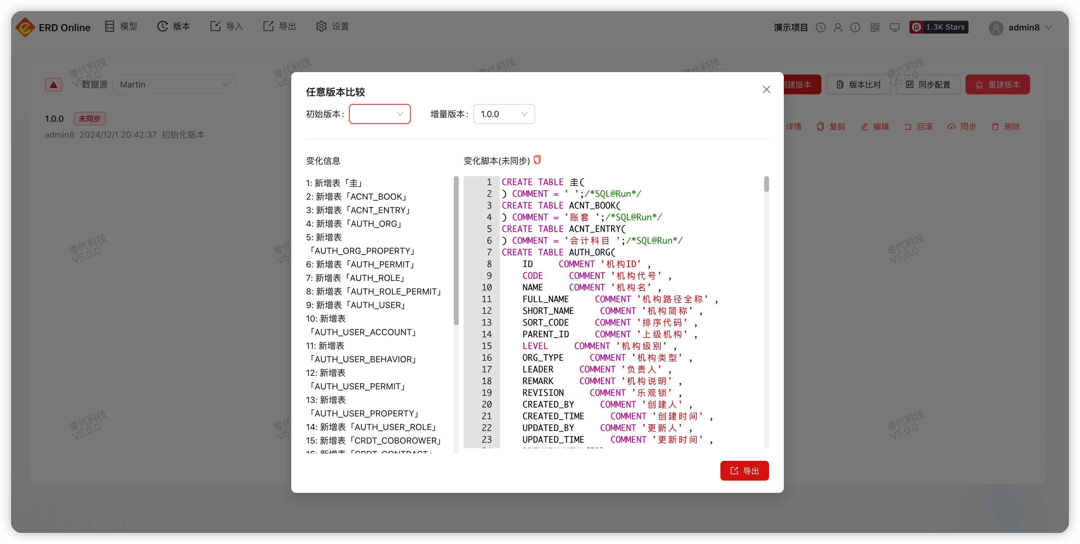 版本比对